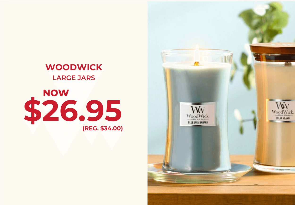 WoodWick - Large Jars - $26.95