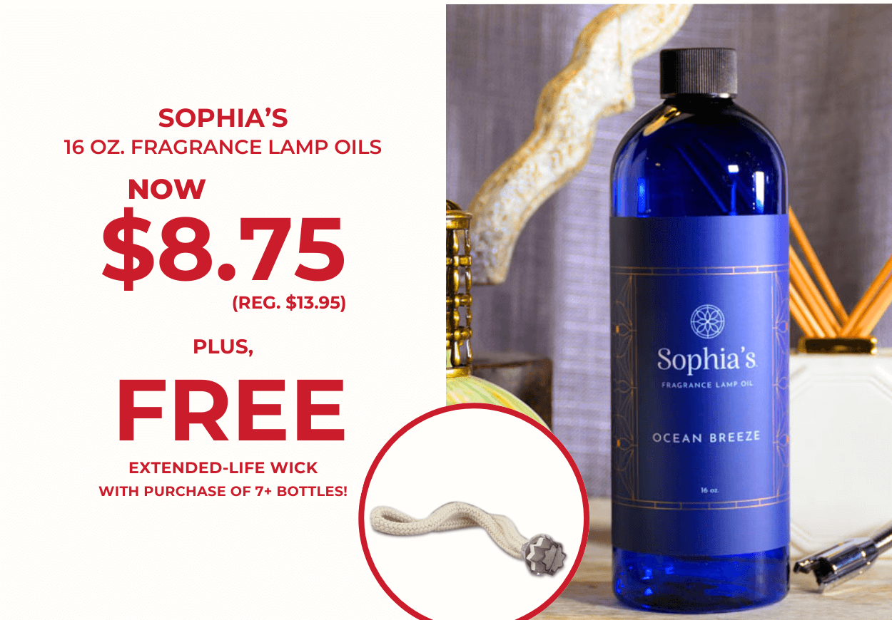 Sophia's - $8.75 + FREE Wick Offer