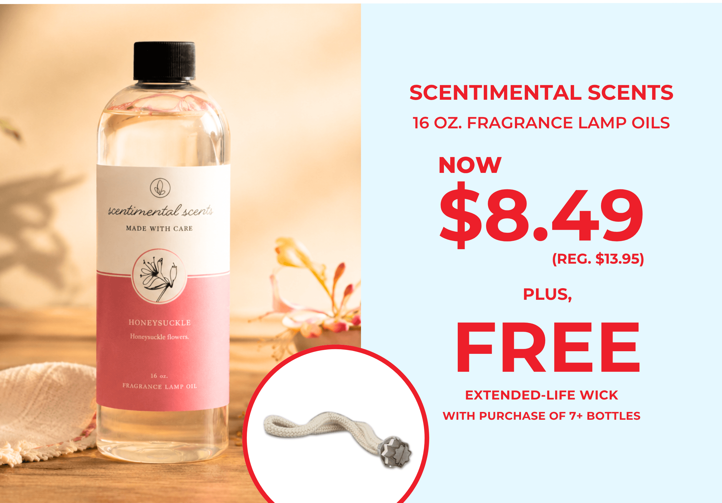 Scentimental Scents 16 oz Fragrance lamp Oils