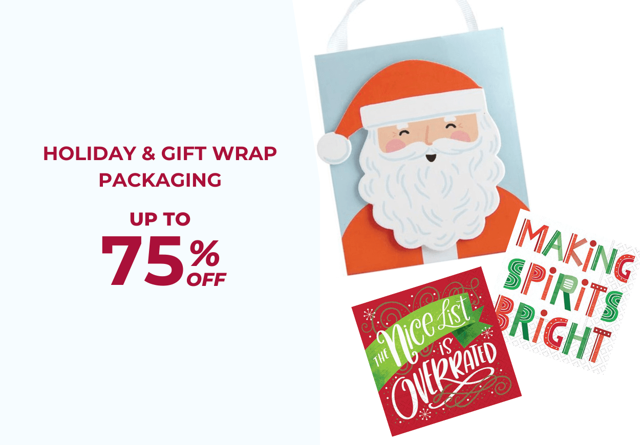 Gift Wrap & Packaging - Up To 75% OFF