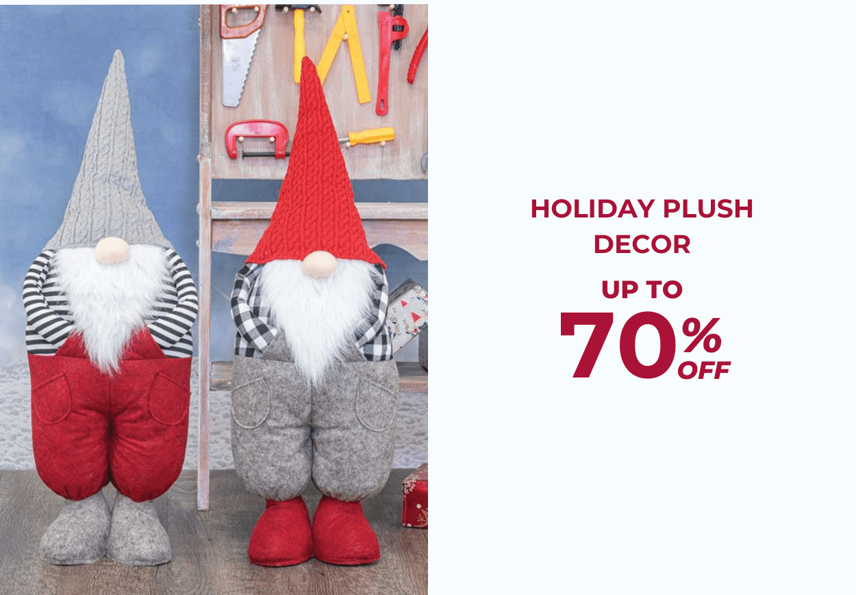 Holiday Plush Decor - Up To 70% OFF