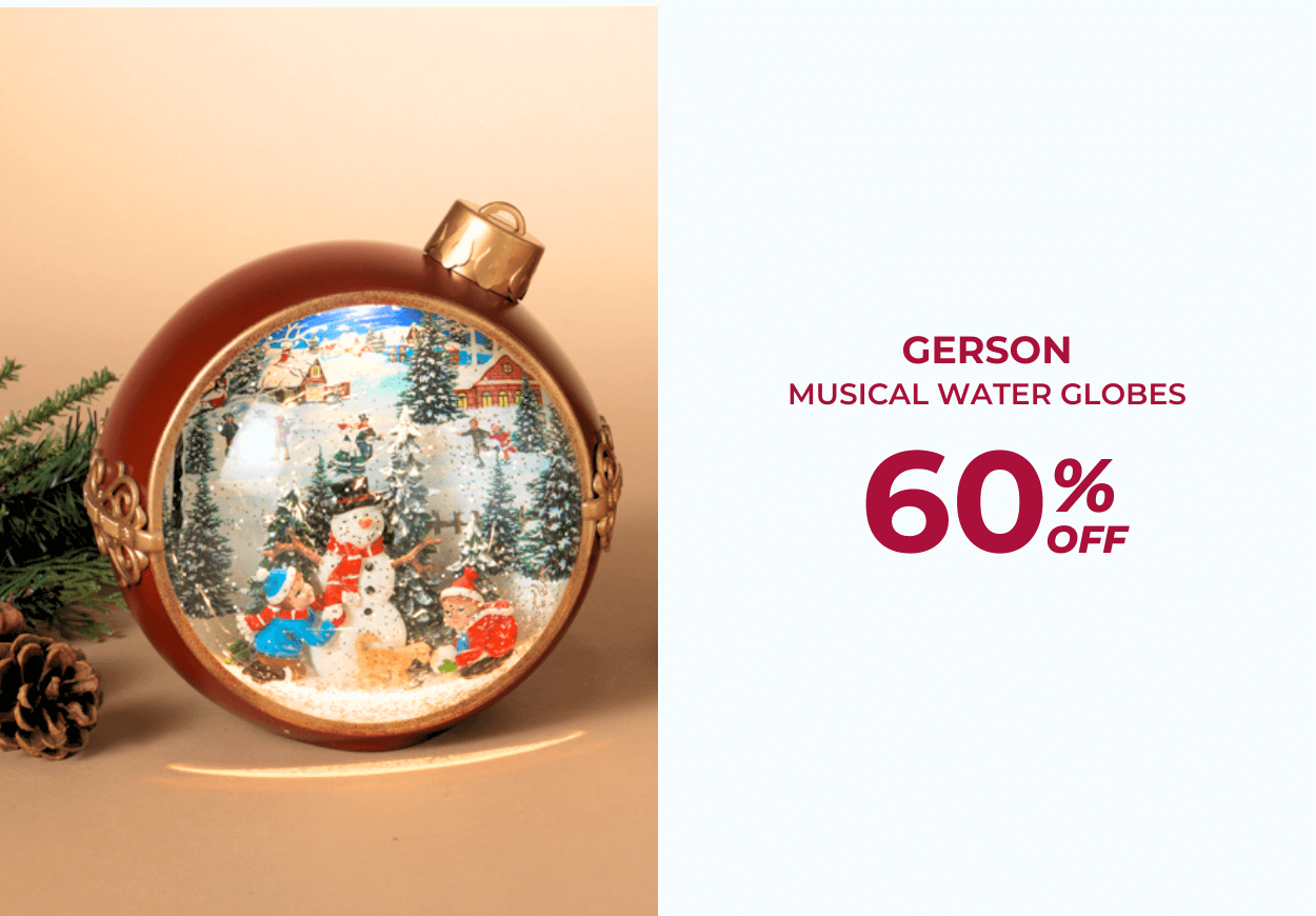 Gerson Musical Water Globes - 60% OFF