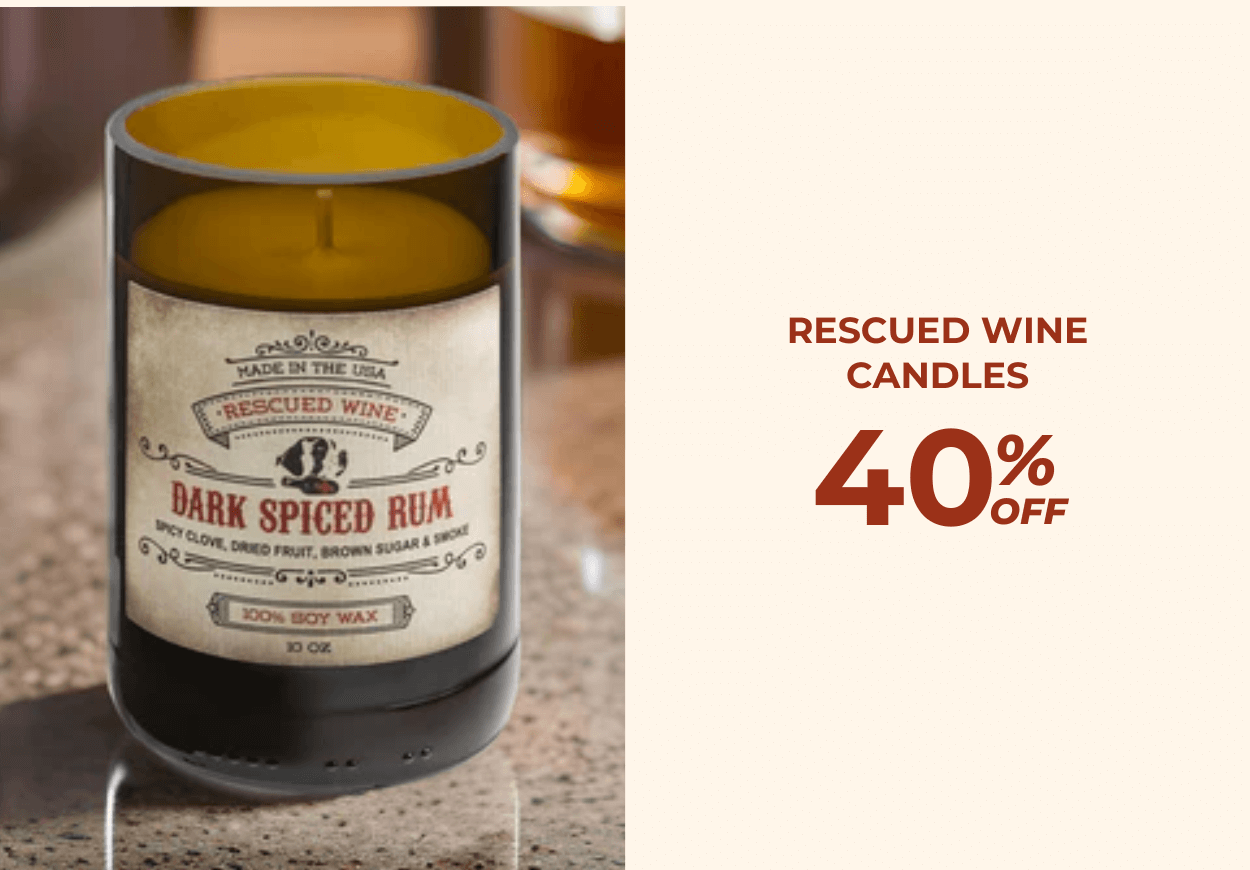 Rescued Wine Candles - 40% OFF