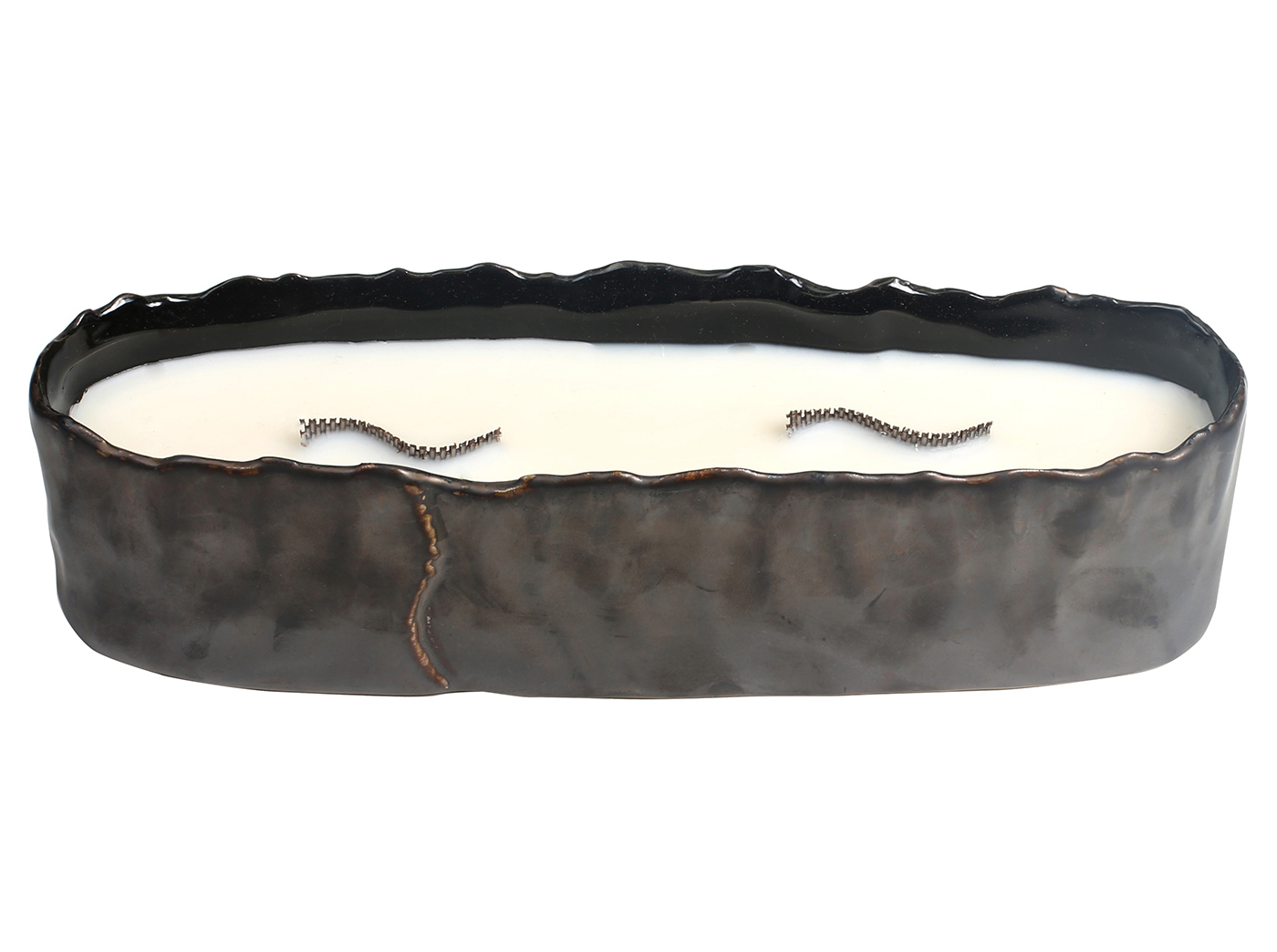 RibbonWick Amber & Firelight Brownstone Large Rectangle RibbonWick