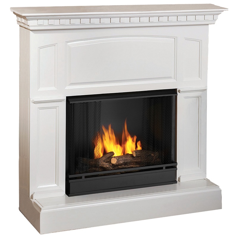 RealFlame HeritageWhiteVentless Gel Firplace by Real FlameThe Lamp Stand