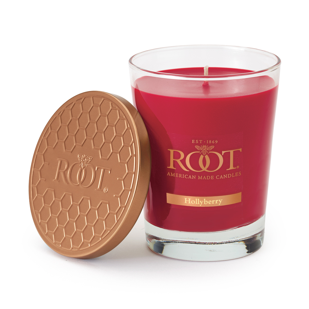 Root Candles Hollyberry Large Veriglass Candle by RootThe