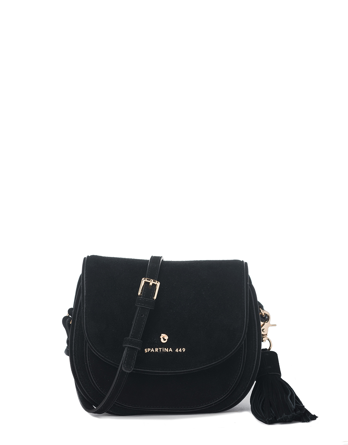 Spartina 449 Black Suede Saddle Crossbody by Spartina 449The Lamp Stand