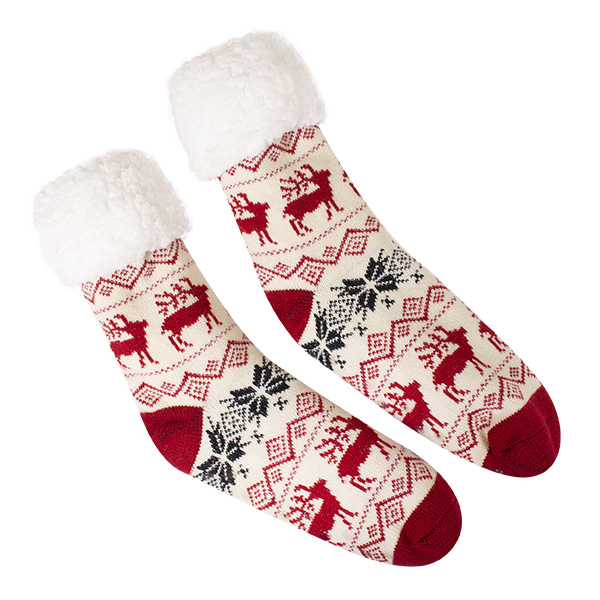 Simply Southern Natural Reindeer Camper Sock by Simply Southern-The ...