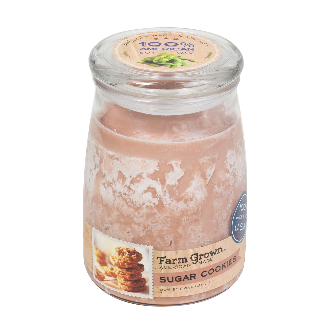 WoodWick Sugar Cookies 21 oz. Large Glass Farm Grown CandleThe Lamp Stand