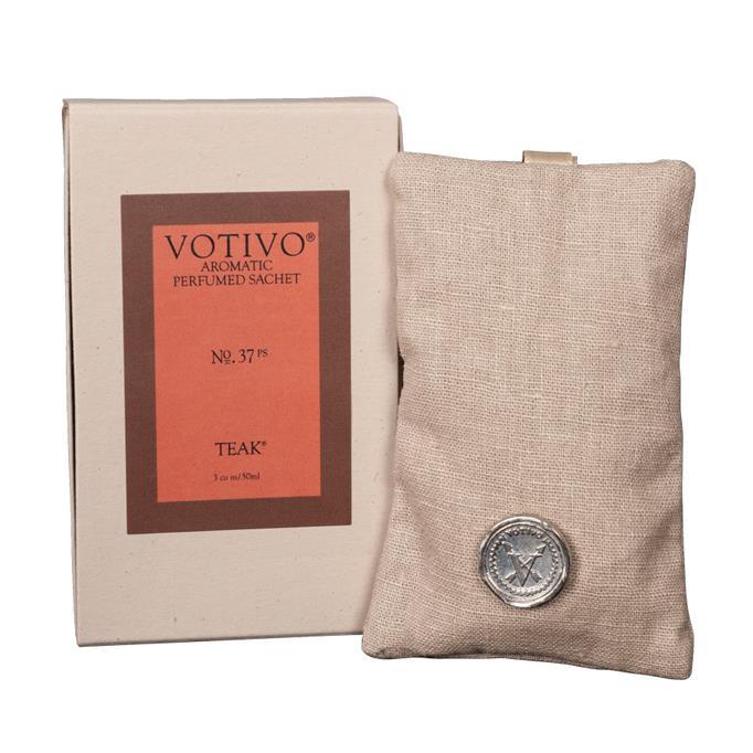 Votivo Candles Teak Aromatic Perfumed Sachet Votivo CandleThe Lamp Stand