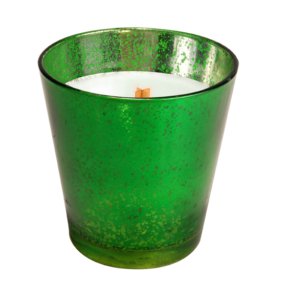 WoodWick *Frasier fir Mercury Glass Jar Candle by WoodwickThe Lamp Stand