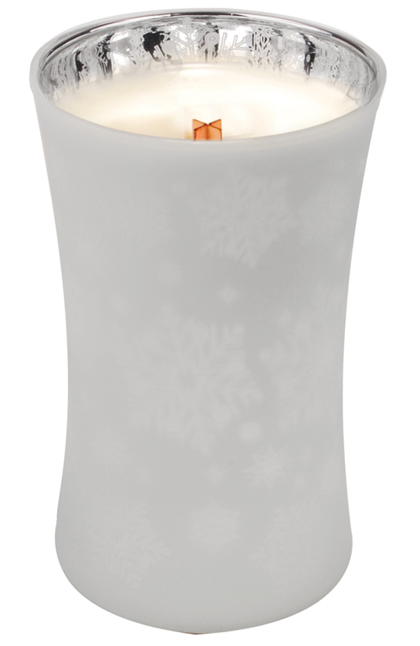 WoodWick *Christmas Cake Large WoodWick Dancing Glass CandleThe Lamp Stand