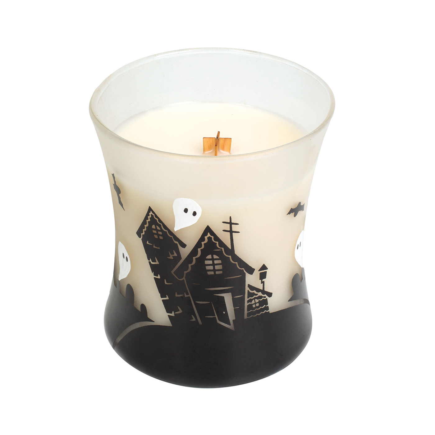 WoodWick Vanilla Bean Haunted House Hourglass WoodWick CandleThe Lamp