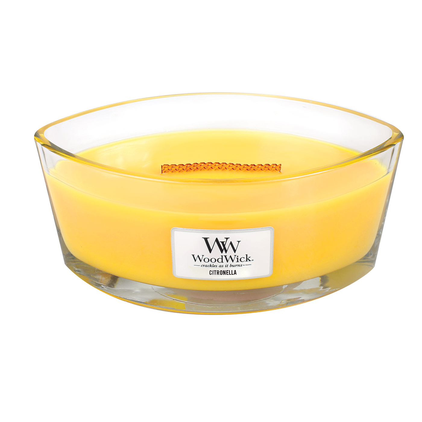 WoodWick Citronella WoodWick Candle 16 oz. HearthWick FlameThe Lamp Stand