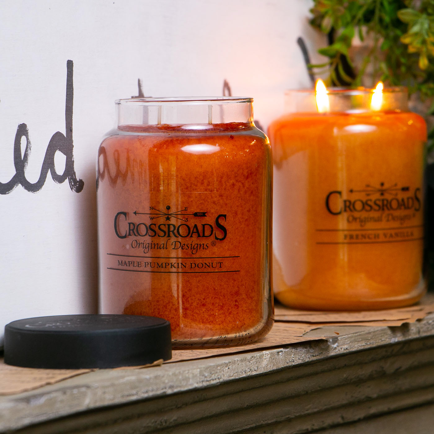 Crossroads Candles Maple Pumpkin Donut 26 oz. Crossroads CandleThe Lamp Stand