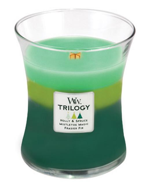 WoodWick Evergreen Forest WoodWick Trilogy Candle 10 oz.The Lamp Stand