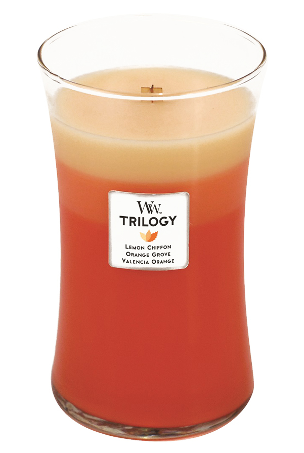 WoodWick Citrus Burst WoodWick Trilogy Candle 22ozThe Lamp Stand