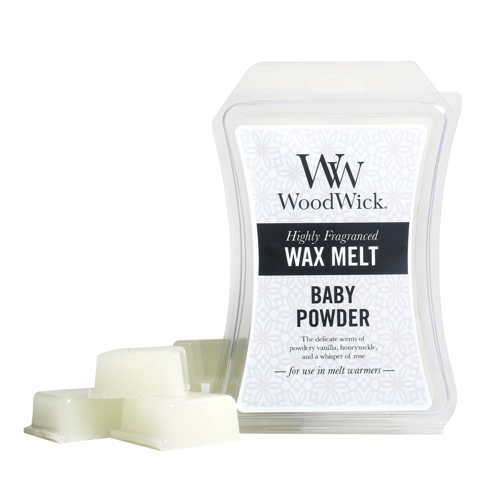 WoodWick Baby Powder WoodWick 3 oz. Hourglass Wax Melt-The Lamp Stand