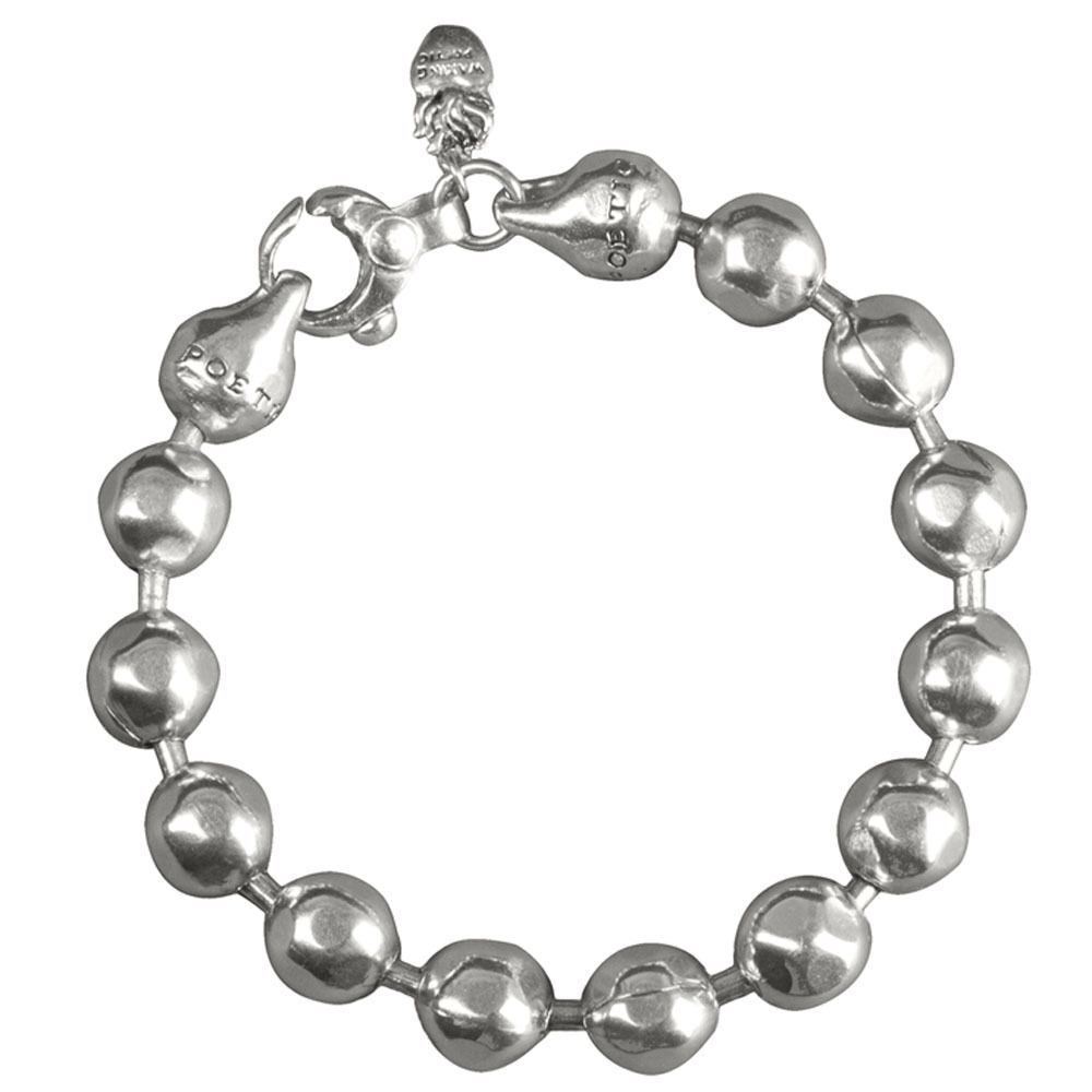 Waxing Poetic 7.5" Sterling Silver Large Ball Bracelet by Waxing Poetic