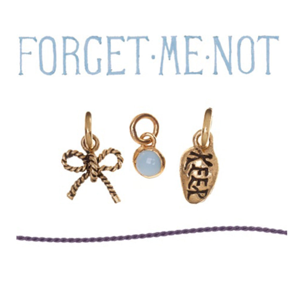 Waxing Poetic Me Not Perennial Charm Necklace by Waxing Poetic