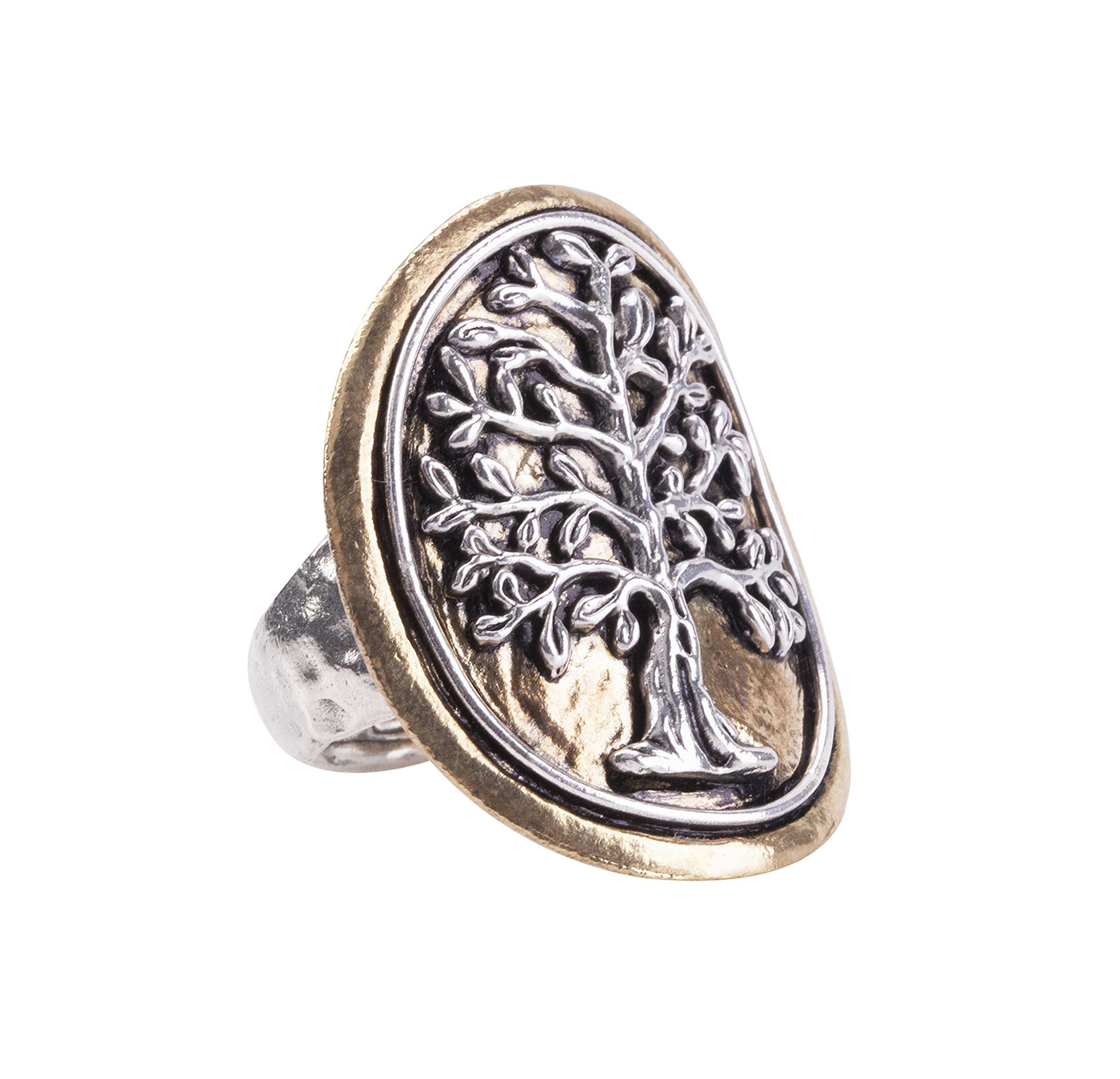 Waxing Poetic Tree of Life Medallion Ring Small (Size 6/7) by Waxing