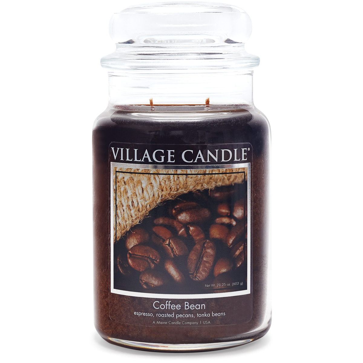 Village Candles Coffee Bean 21.25 Oz. Large Apothecary Candle The