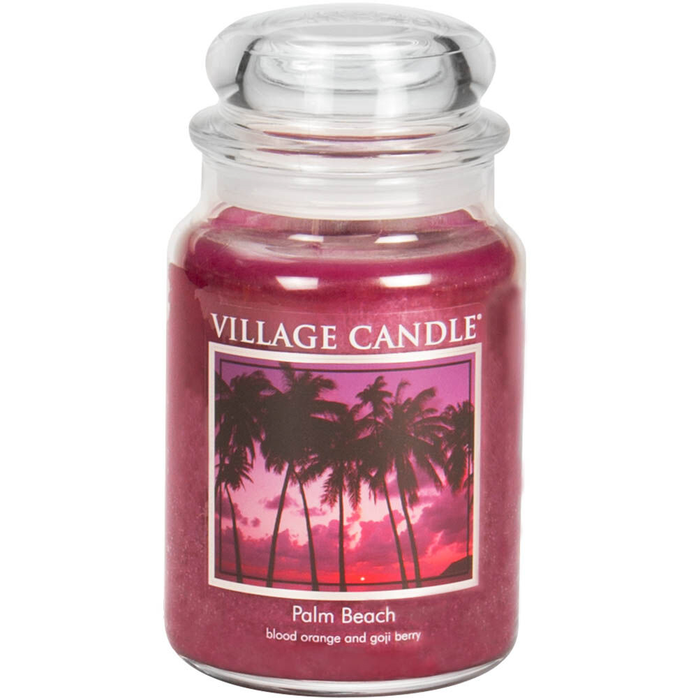 Village Candles Palm Beach 21.25 Oz. Large Apothecary Candle The Lamp