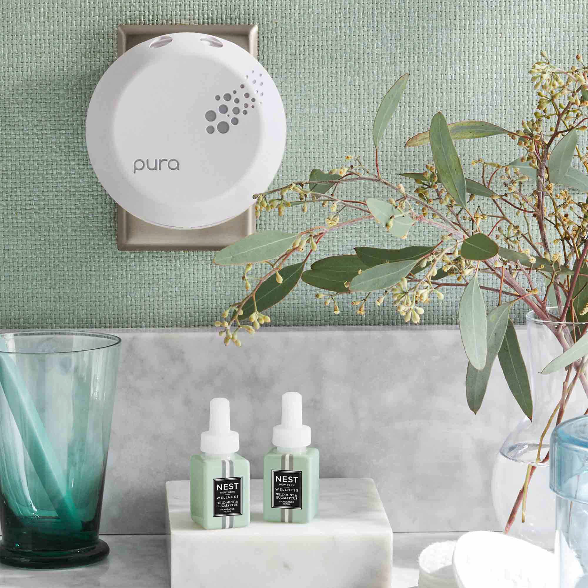 Pura Wild Mint & Eucalyptus Refill Duo Smart Home Fragrance Diffuser