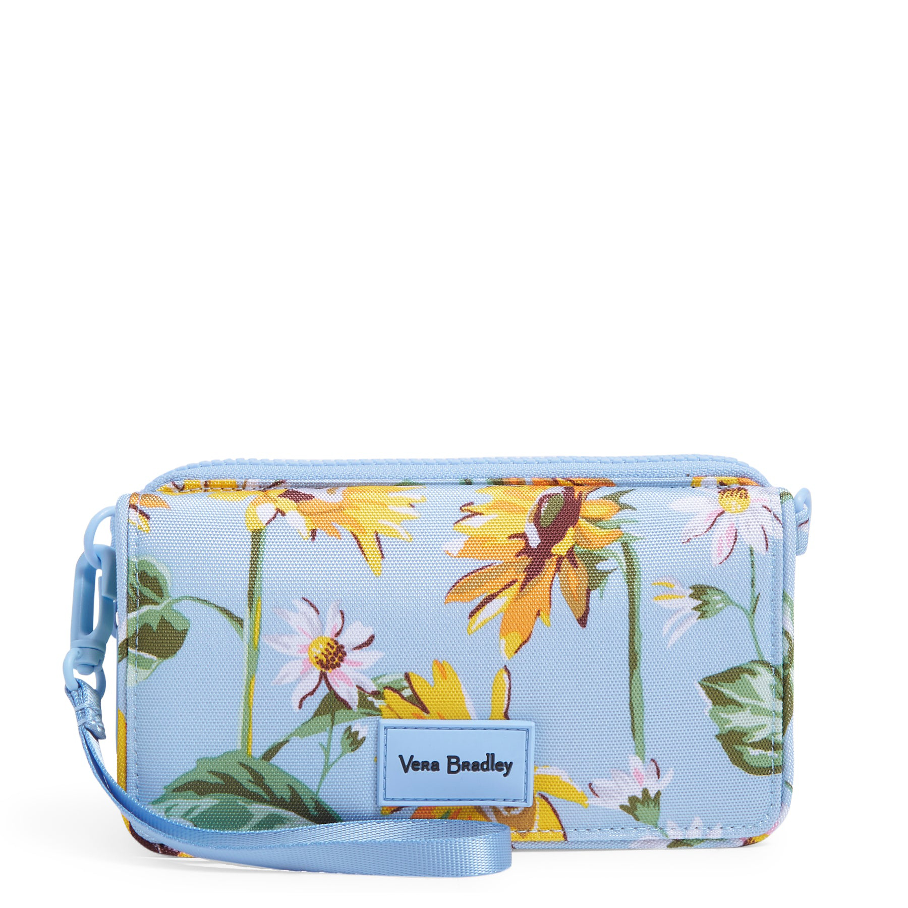 Vera Bradley Sunflower Sky ReActive RFID Compact Crossbody Bag The