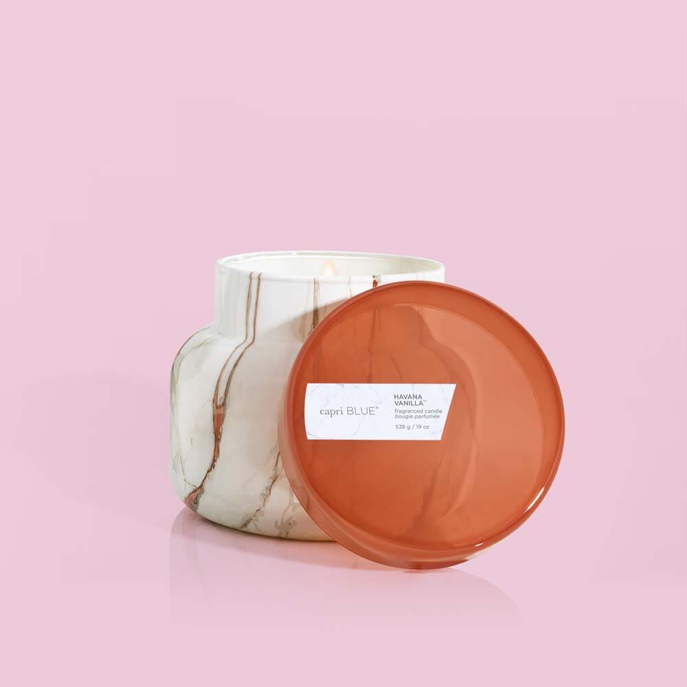 Capri Blue Havana Vanilla Modern Marble Signature Jar, 19 oz