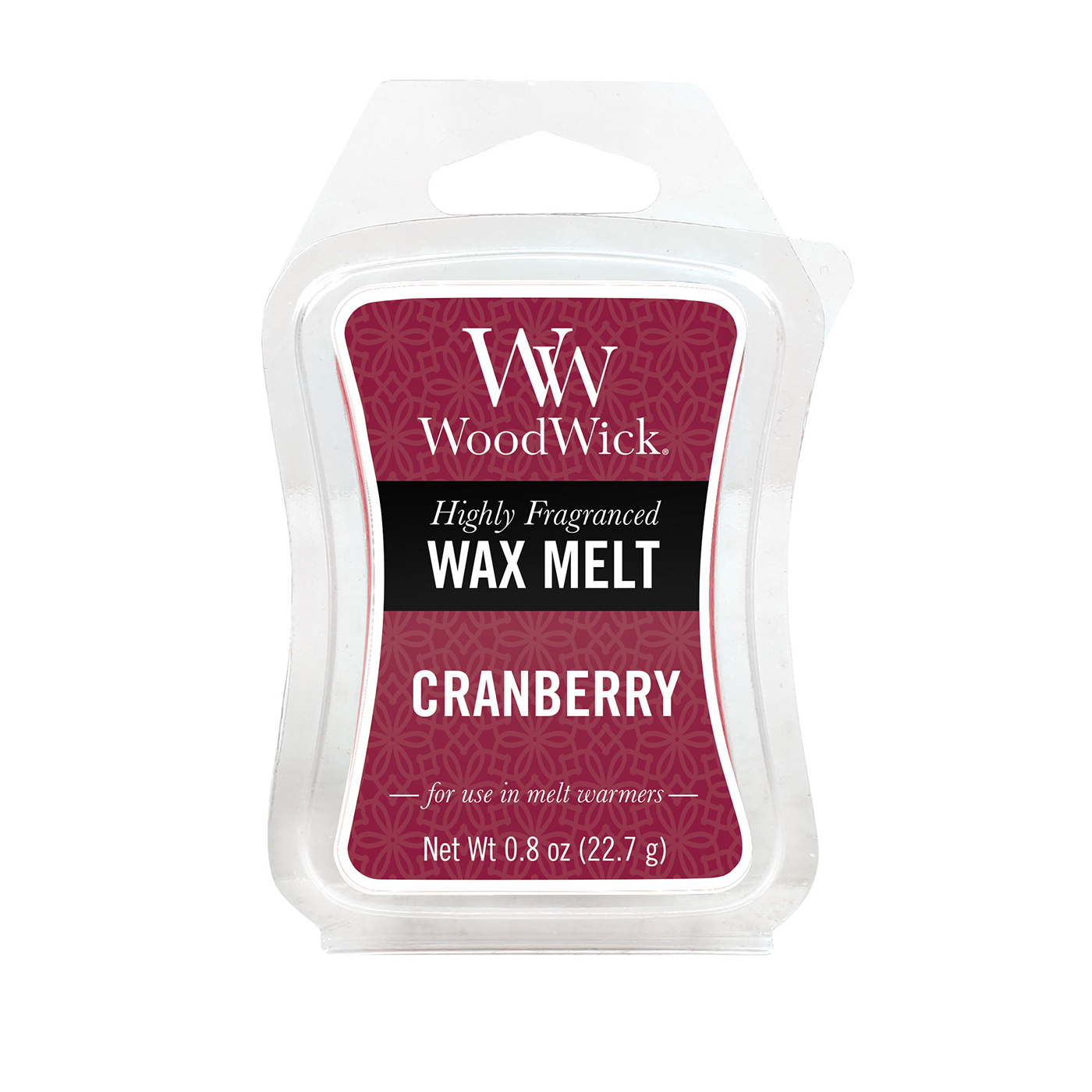 WoodWick Cranberry WoodWick 0.8 oz. Mini Hourglass Wax MeltThe Lamp Stand