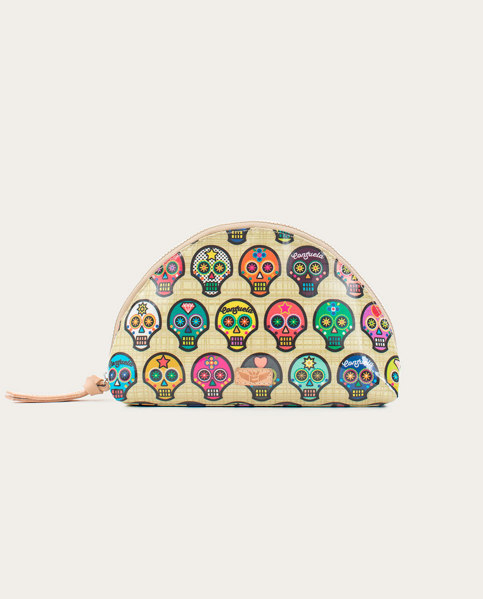 Consuela Bags Sugar Skulls Legacy Large Domed Cosmetic by ConsuelaThe