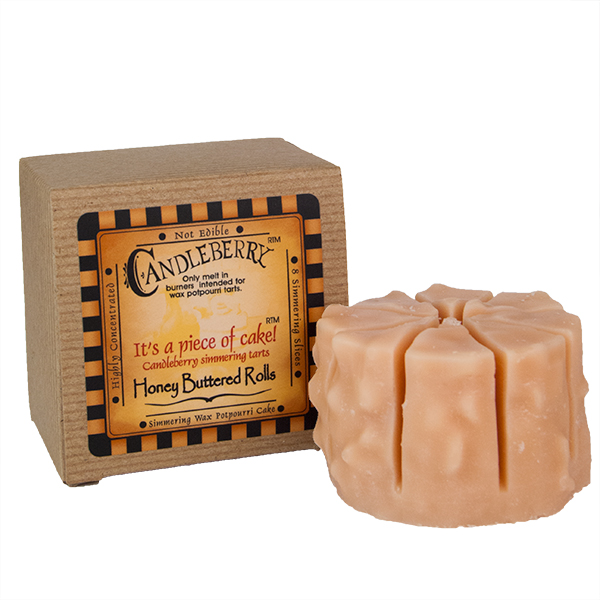 Candleberry Candles Honey Buttered Rolls Simmering Cake Tart by
