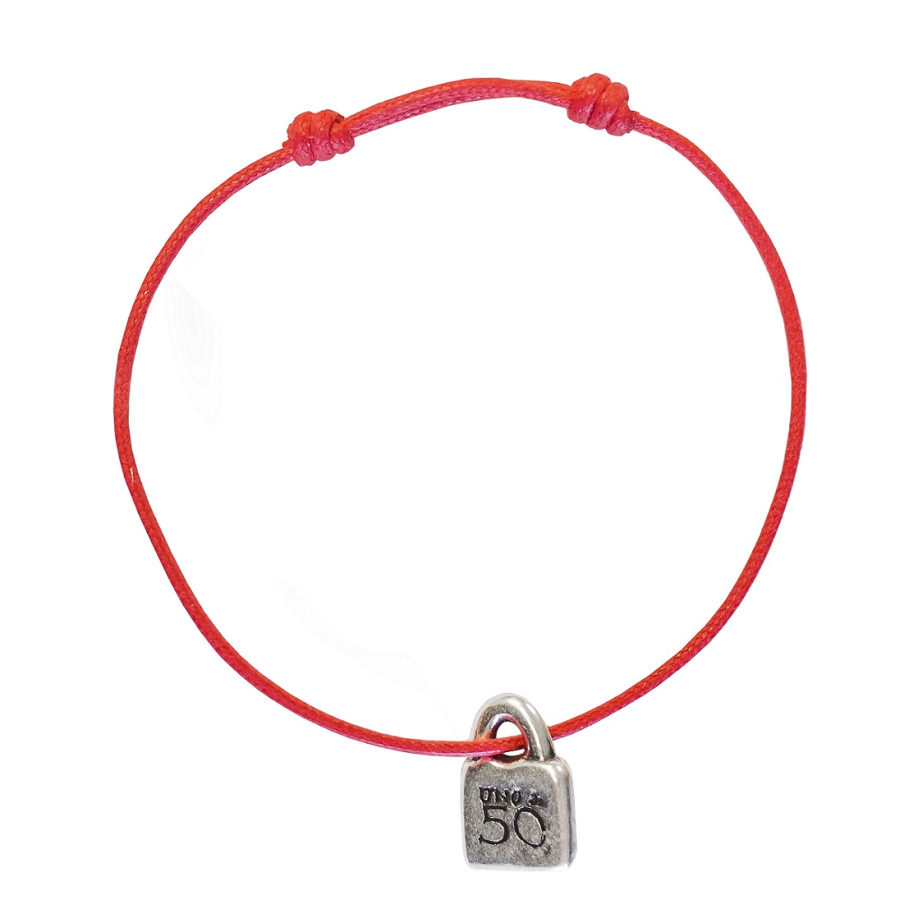Uno de 50 Padlock Bracelet - Red - UNO de 50