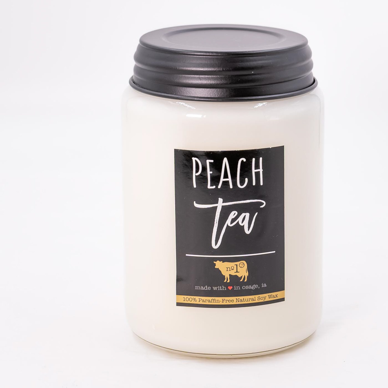 Milkhouse Candle Creamery Peach Tea 26 oz Farmhouse Jar by Milkhouse