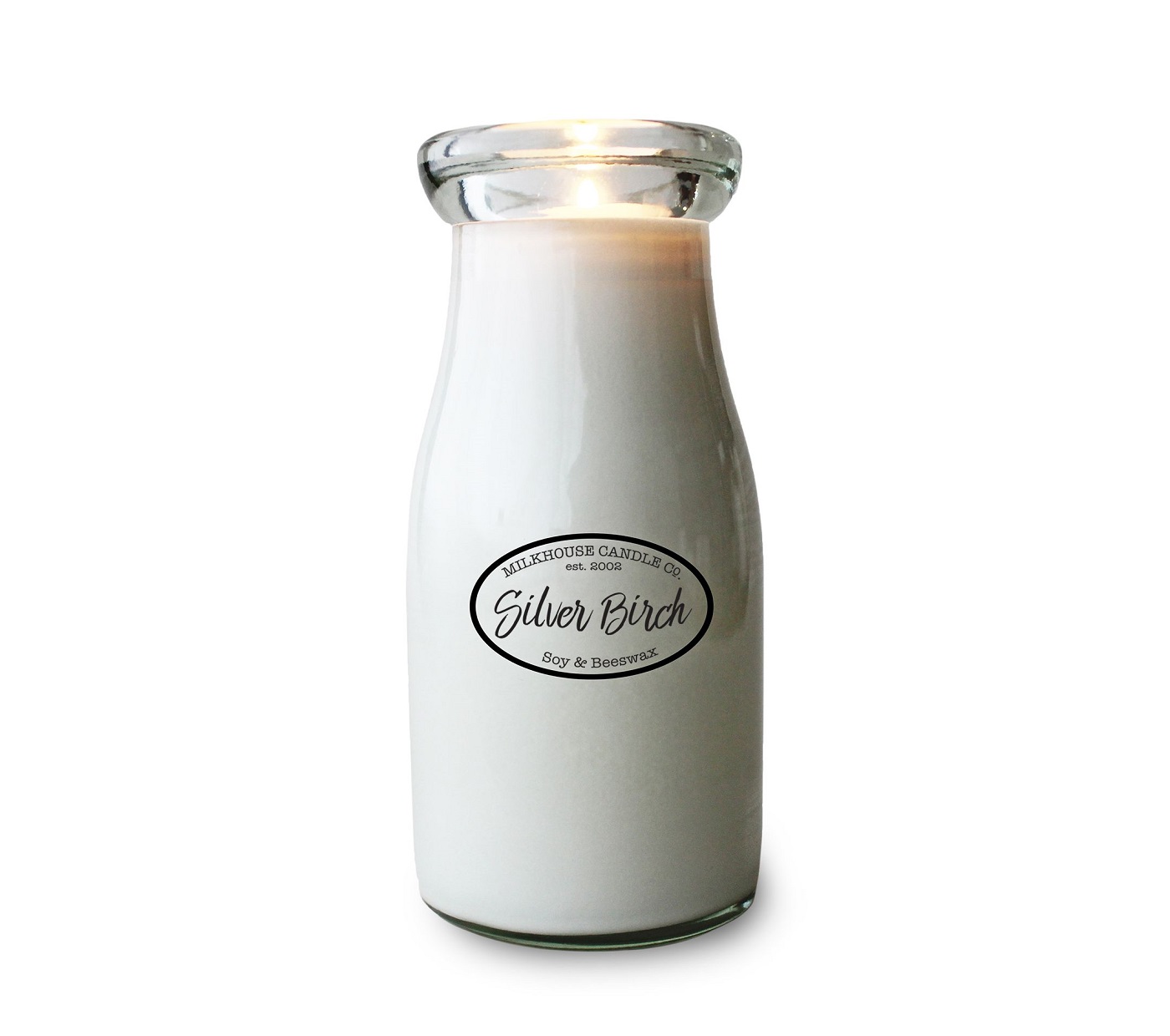 Milkhouse Candle Creamery Silver Birch 8 oz. Milkbottle by Milkhouse Candle CreameryThe Lamp Stand