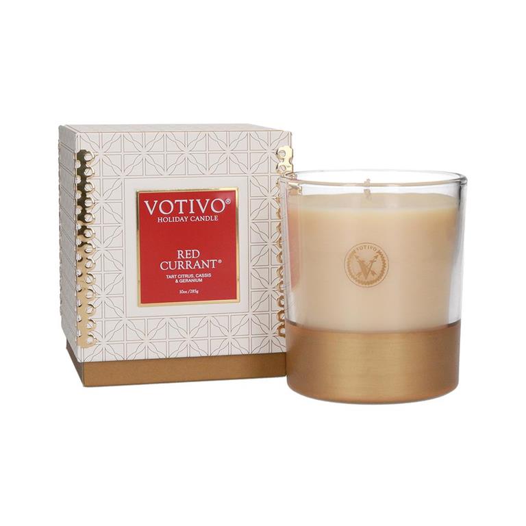 Votivo Candles Red Currant Holiday 10 oz. Candle Votivo CandleThe Lamp