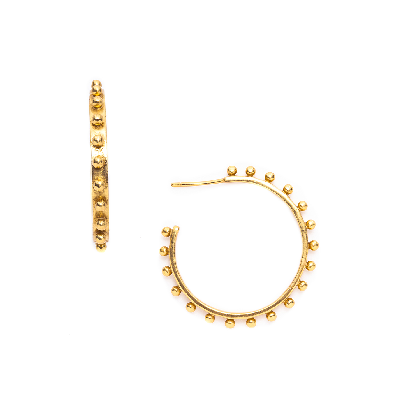 Julie Vos Julie Vos SoHo Medium Earring - Hoop -Gold|The Lamp Stand