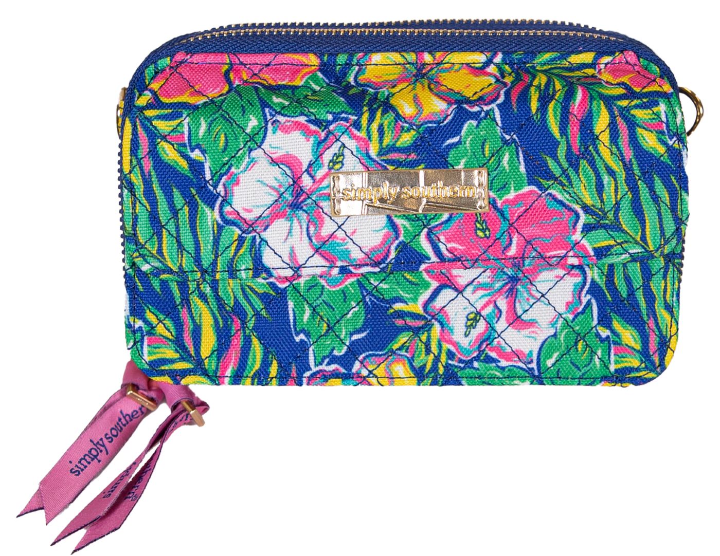 Simply Southern Tropic Quilted Phone Cross Body Wallet By Simply
