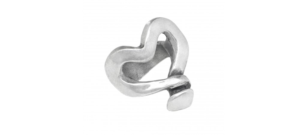Uno De 50 One Love Ring - Open Design Nailed Heart Ring, Handmade In Spain, Sterling Silver Statement Jewelry - View #5