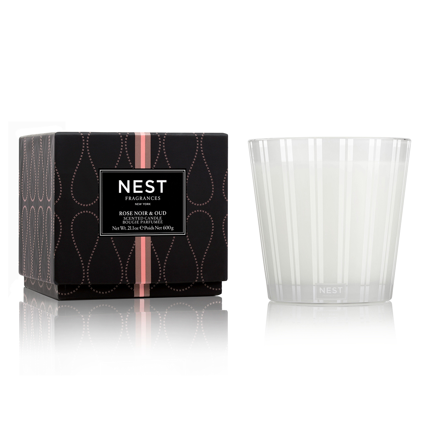 NEST Fragrances Rose Noir and Oud 3wick Candle 21.2 oz. by NESTFree