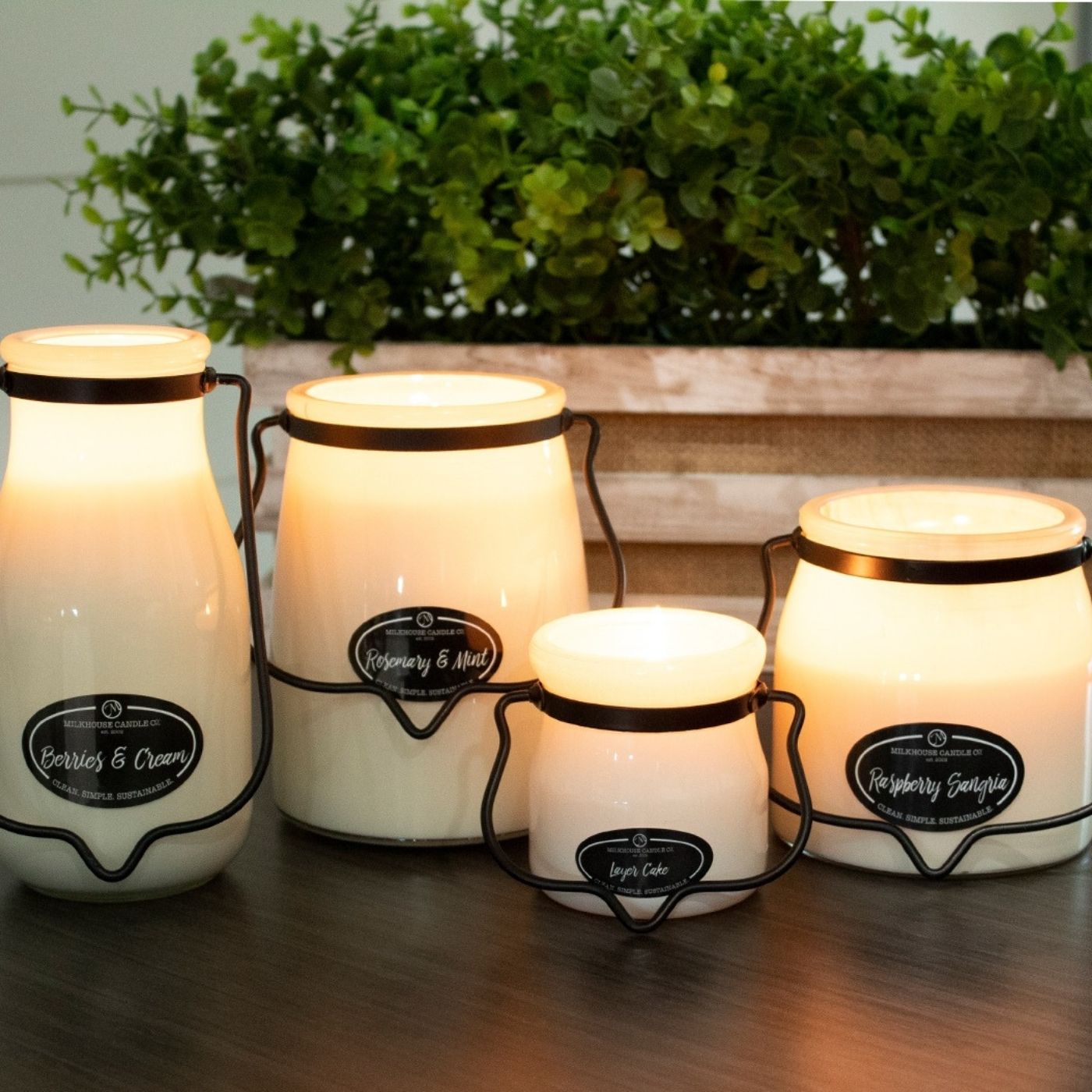 Milkhouse Candle Creamery Victorian Christmas 16 oz. Butter Jar by