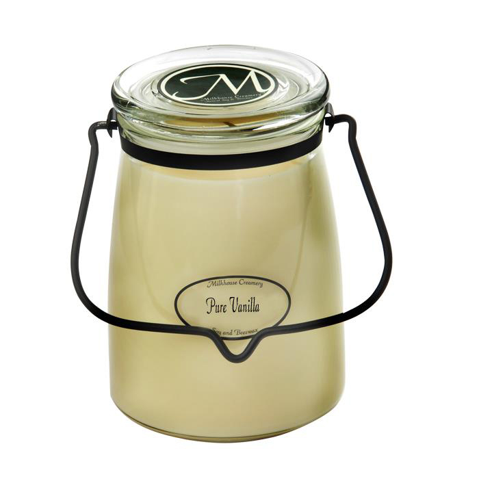Milkhouse Candle Creamery Pure Vanilla 22 oz. Butter Jar Candle by Milkhouse Candle CreameryThe