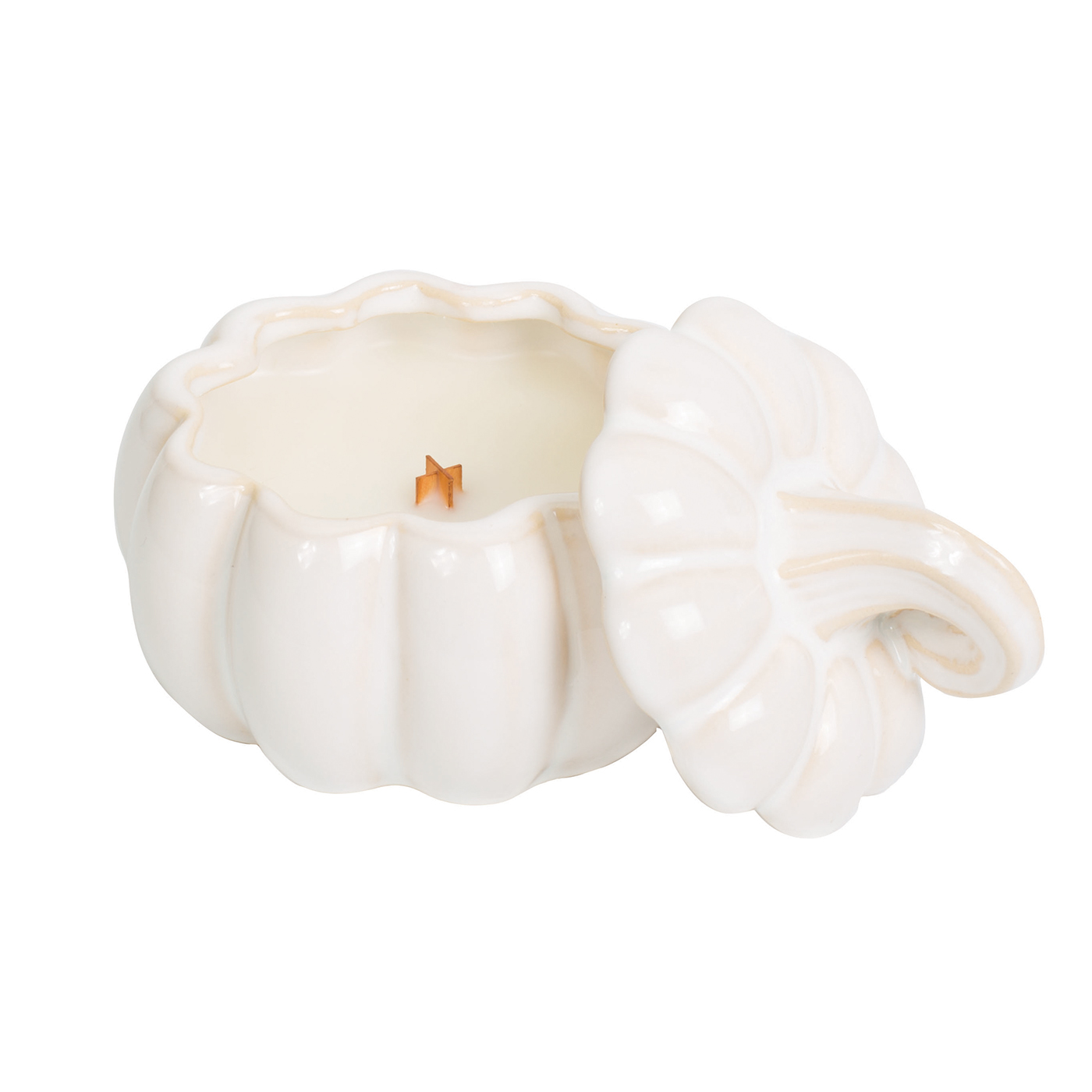 WoodWick Pumpkin Butter Ceramic Pumpkin WoodWick CandleThe Lamp Stand