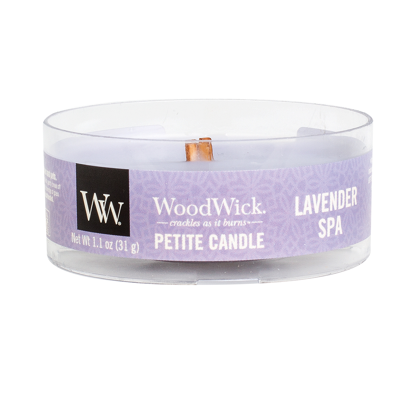 WoodWick Lavender Spa Petite WoodWick CandleThe Lamp Stand