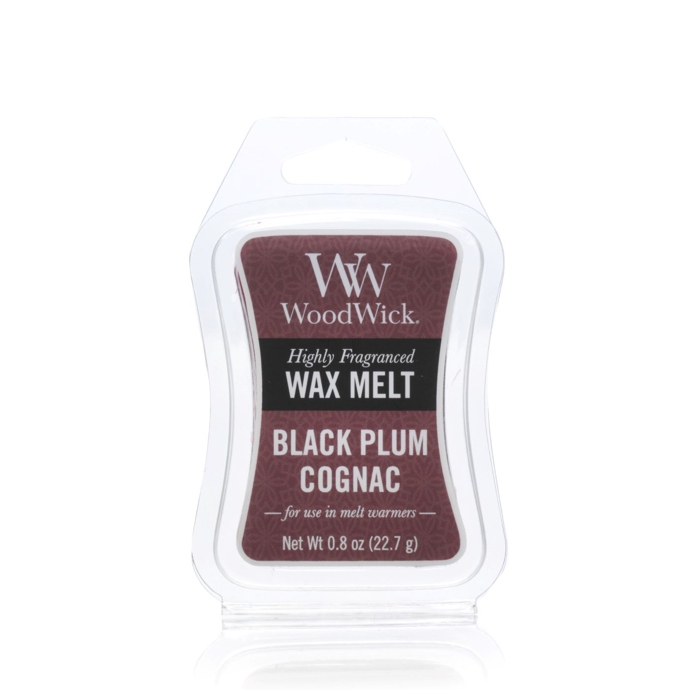 WoodWick Black Plum Cognac WoodWick 0.8 oz. Mini Hourglass Wax MeltLow