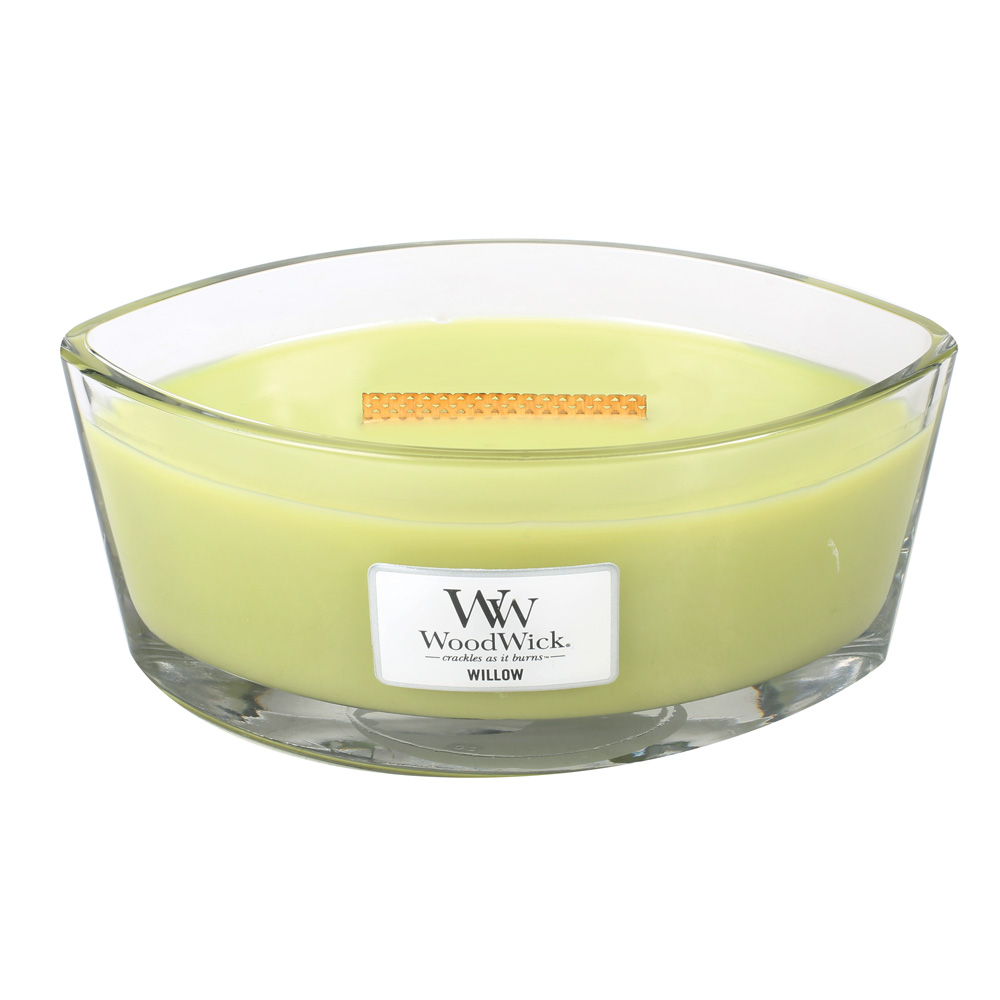 WoodWick Willow WoodWick Candle 16 oz. HearthWick FlameThe Lamp Stand