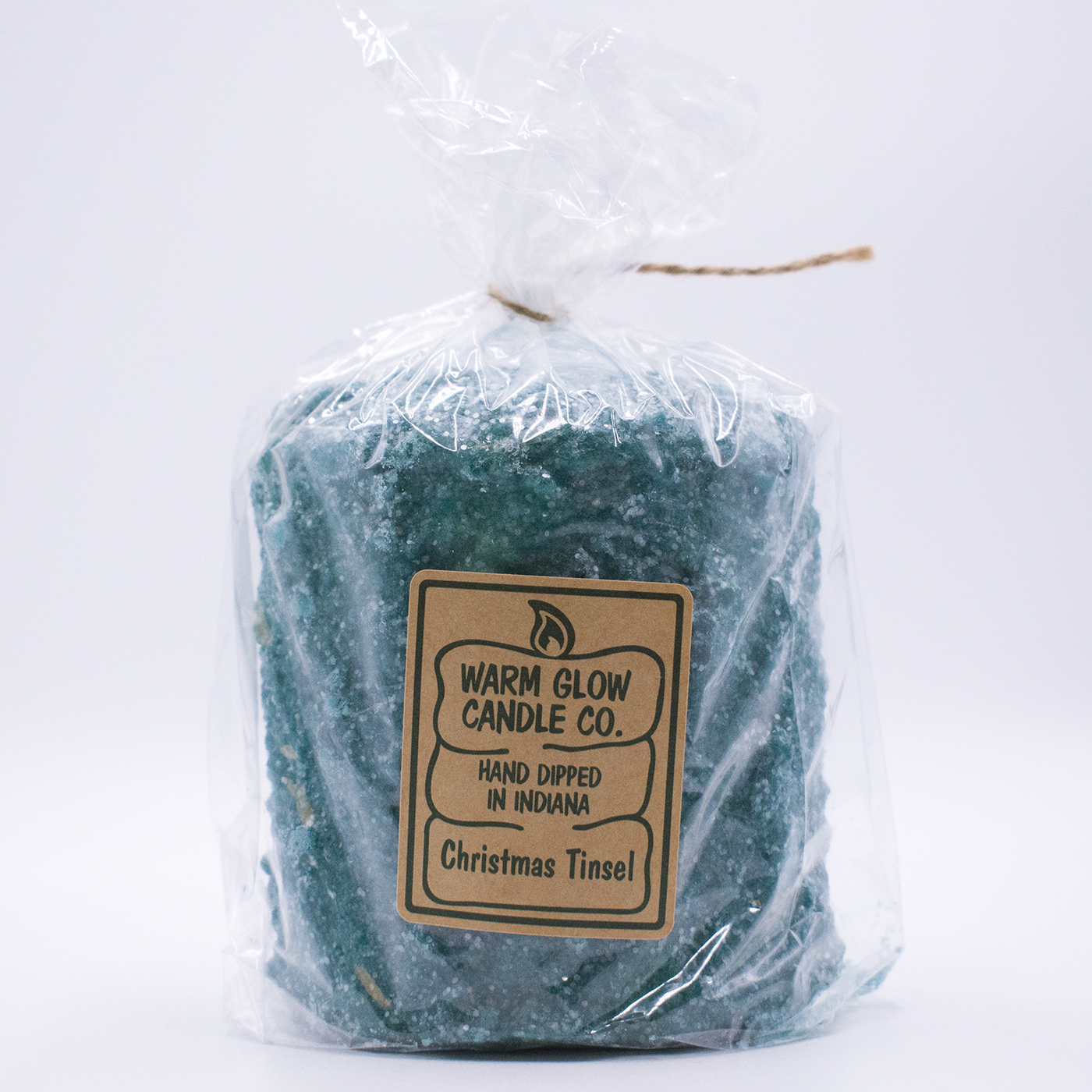 Warm Glow Christmas Tinsel Hearth Candle by Warm Glow CandlesThe Lamp