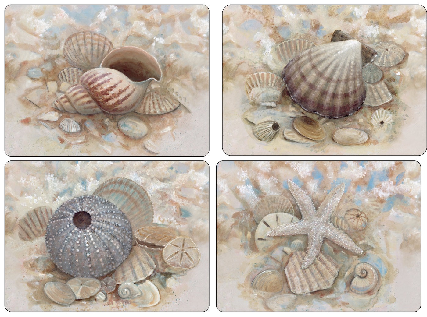 Pimpernel Set of 4 Beach Prize Placemats by PimpernelThe Lamp Stand