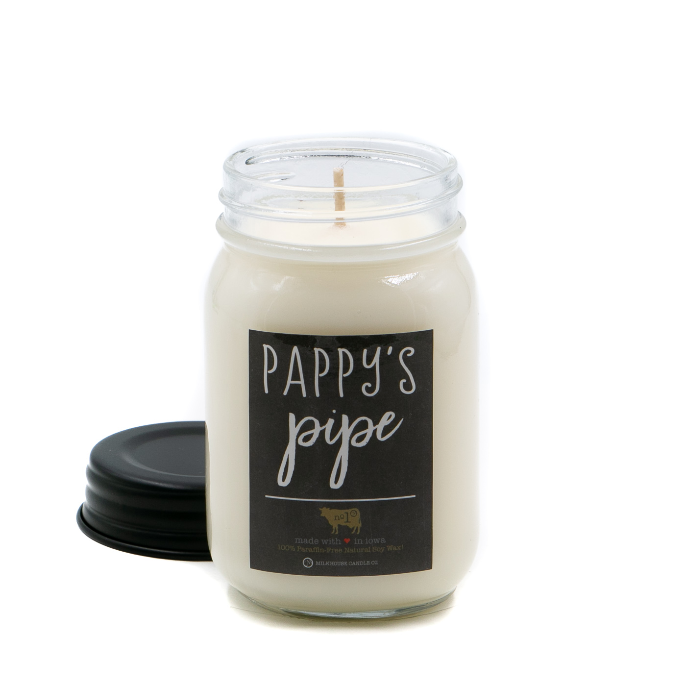 Milkhouse Candle Creamery Papy's Pipe 13 oz. Mason Jar Candle